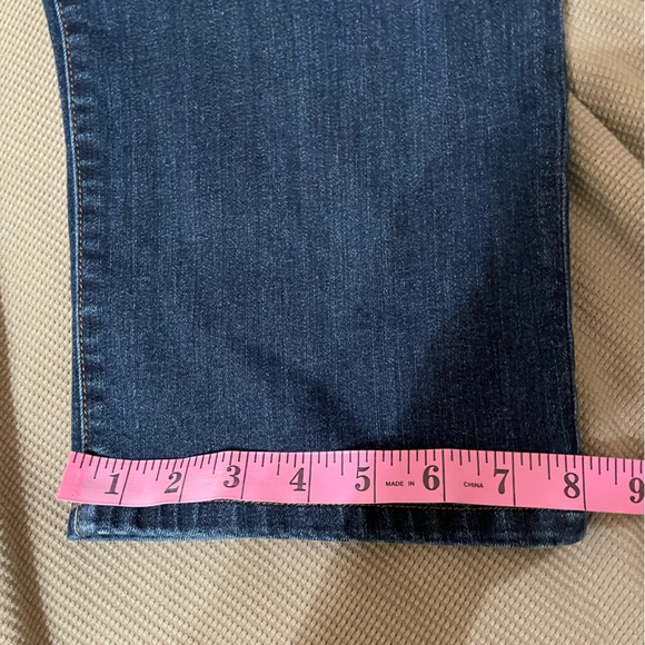 18 W Lauren Ralph Lauren Classic Blue Women's Jeans Modern-Straight Curvy - Picture 10 of 16